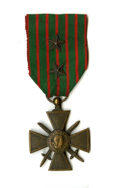 croix de guerre
distinction militaire