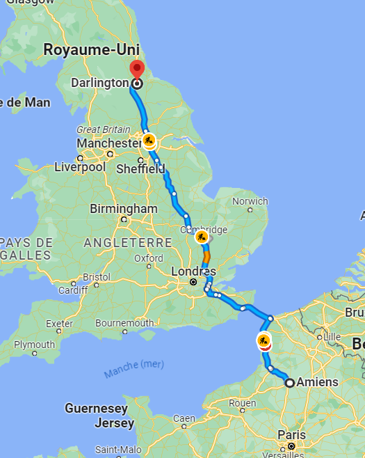 trajet jumelage
challenge AZ
