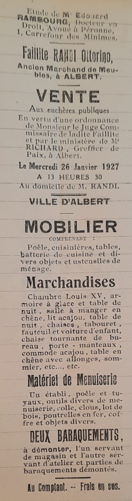 affiche indiquant mise au enchère