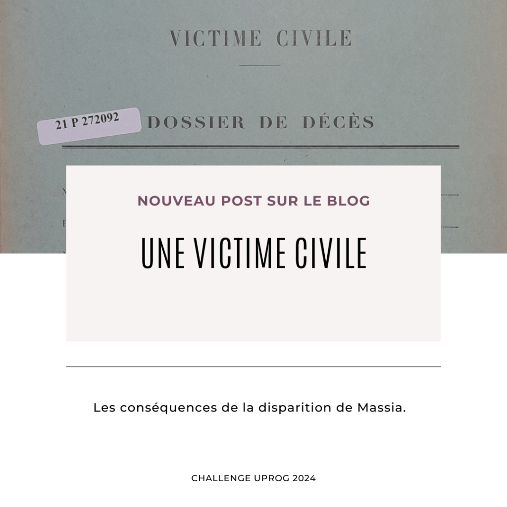 Une victime civile : Massia&nbsp;GIWERTZMANN